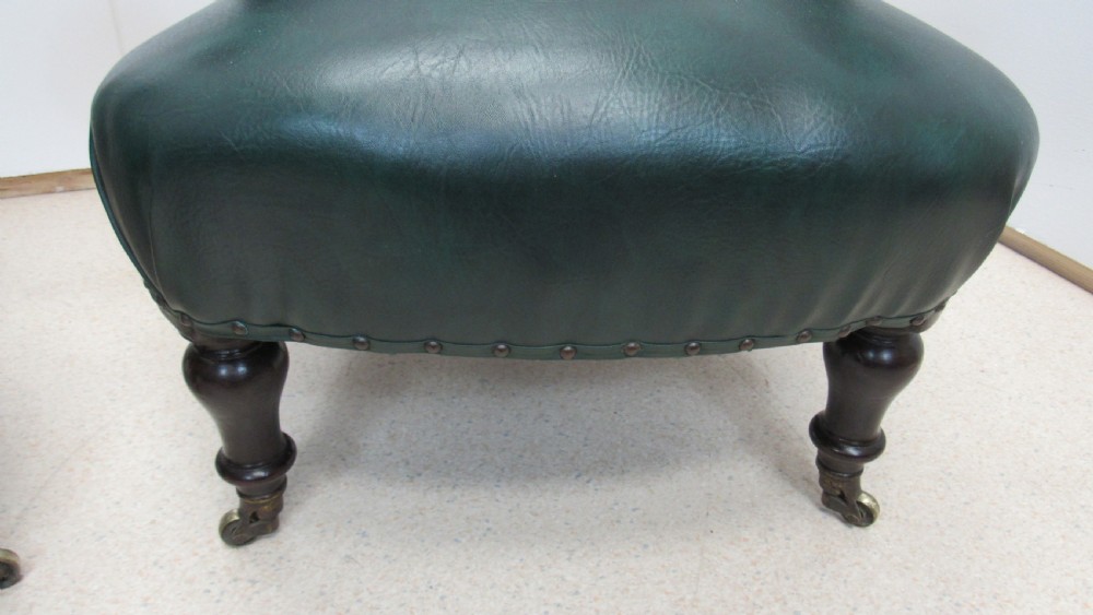 Pair of leather library chairs  View XI