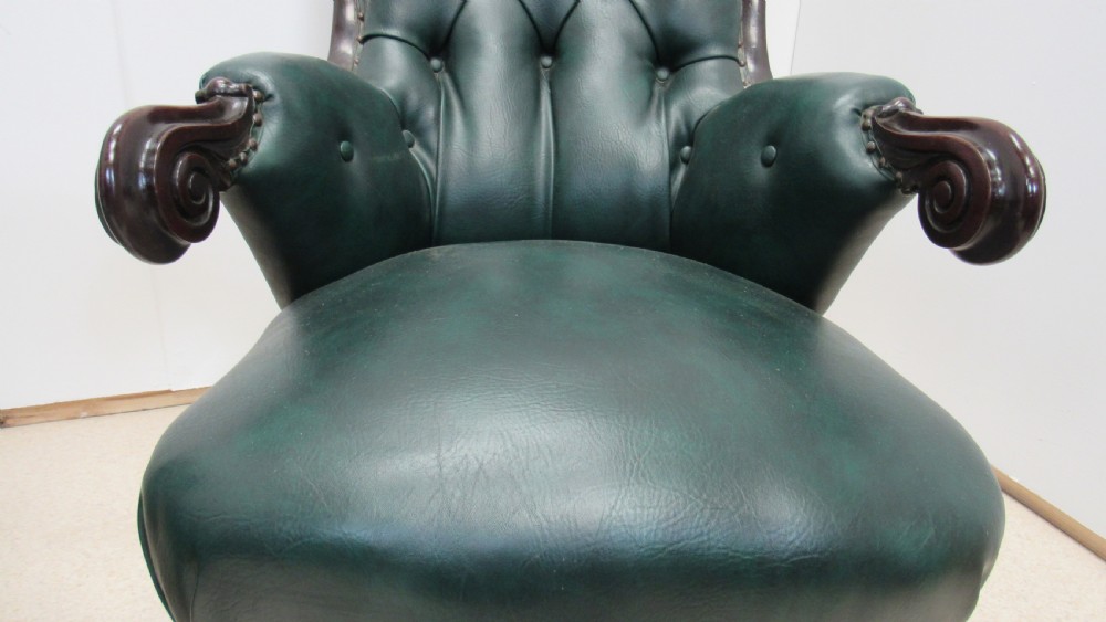 Pair of leather library chairs  View XII