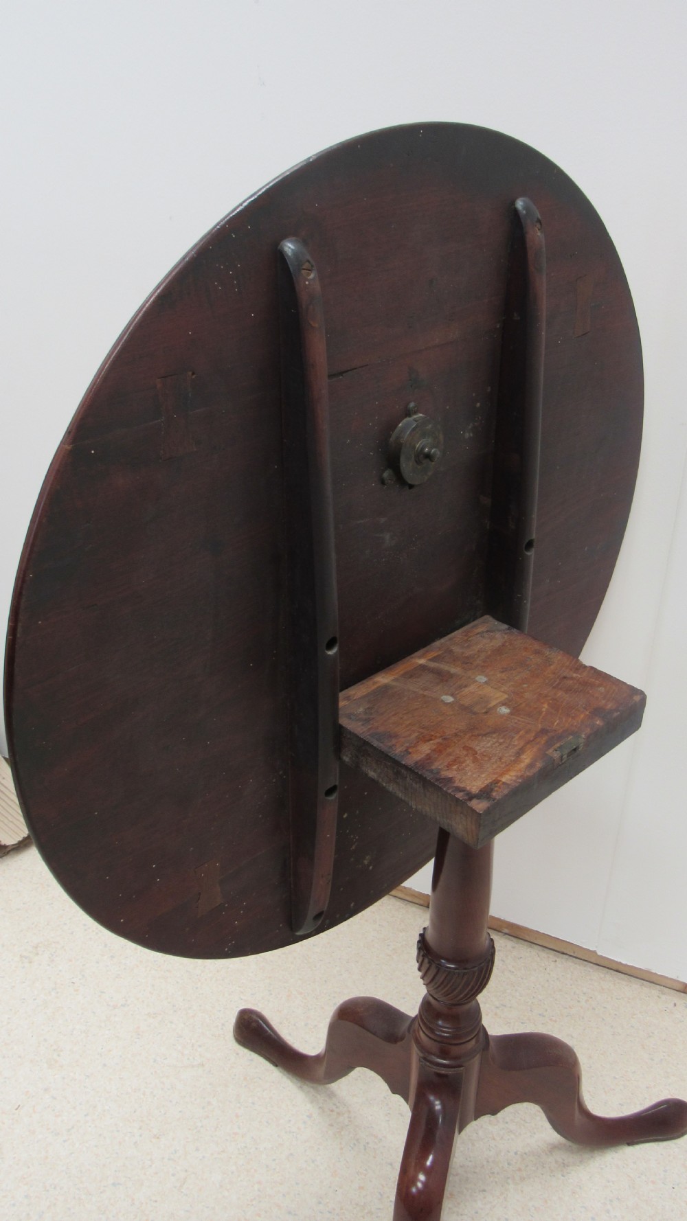 Georgian mahogany tripod table View V