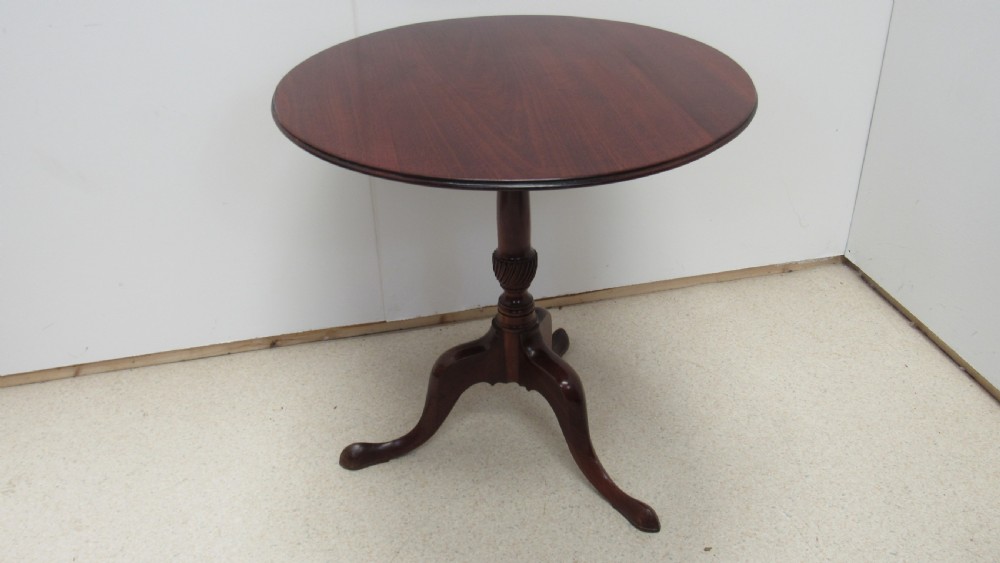 Georgian mahogany tripod table View XIII