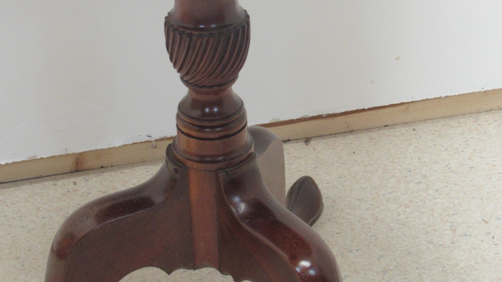 Georgian mahogany tripod table View XIV