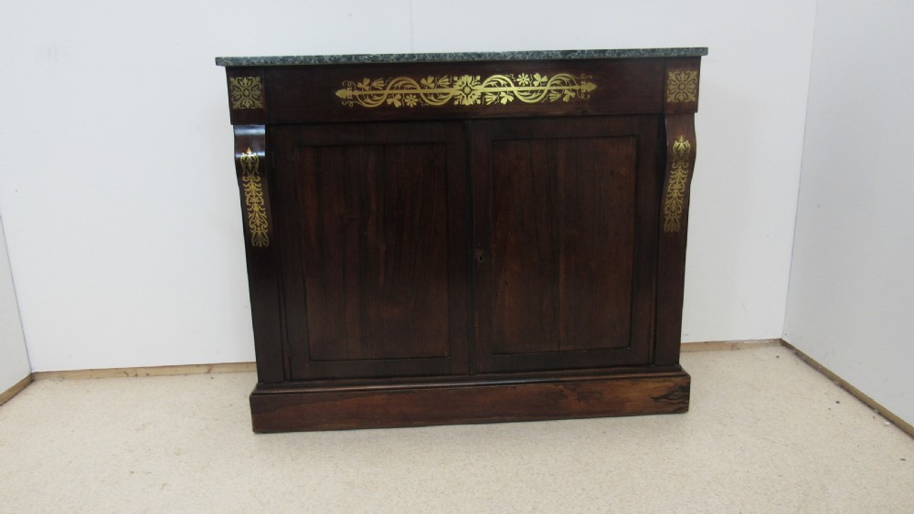 Rosewood regency side cabinet View II