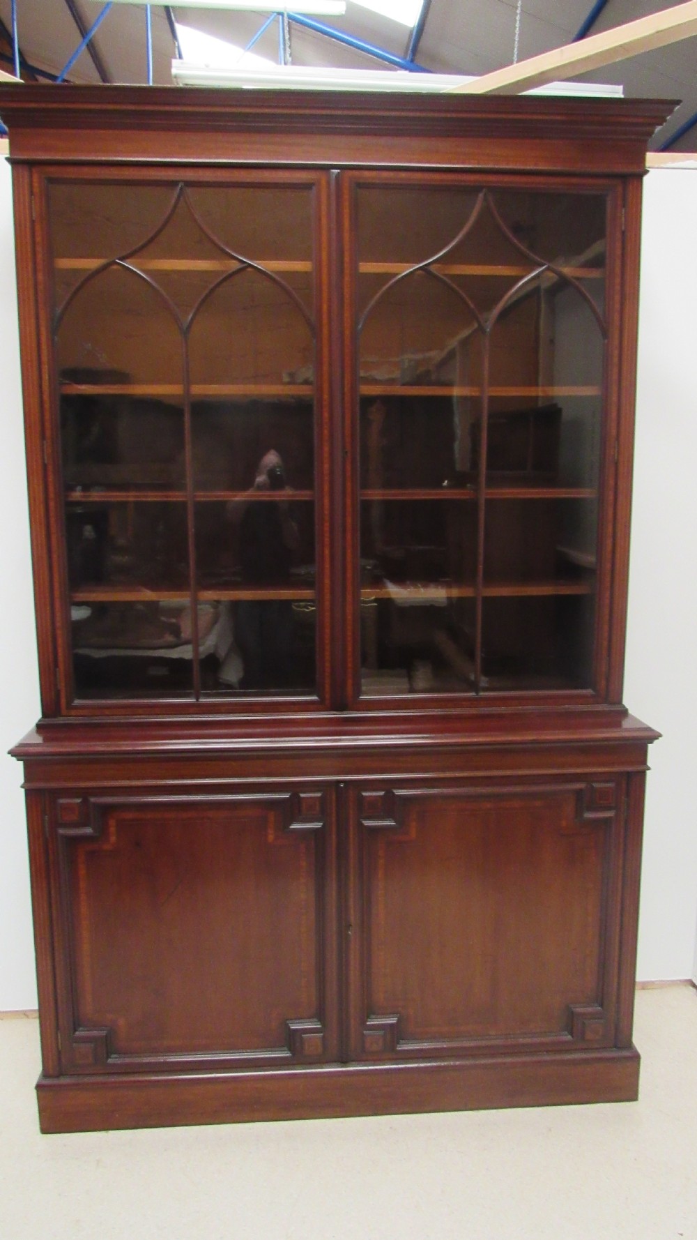 Superb 19thc library bookcase  View II