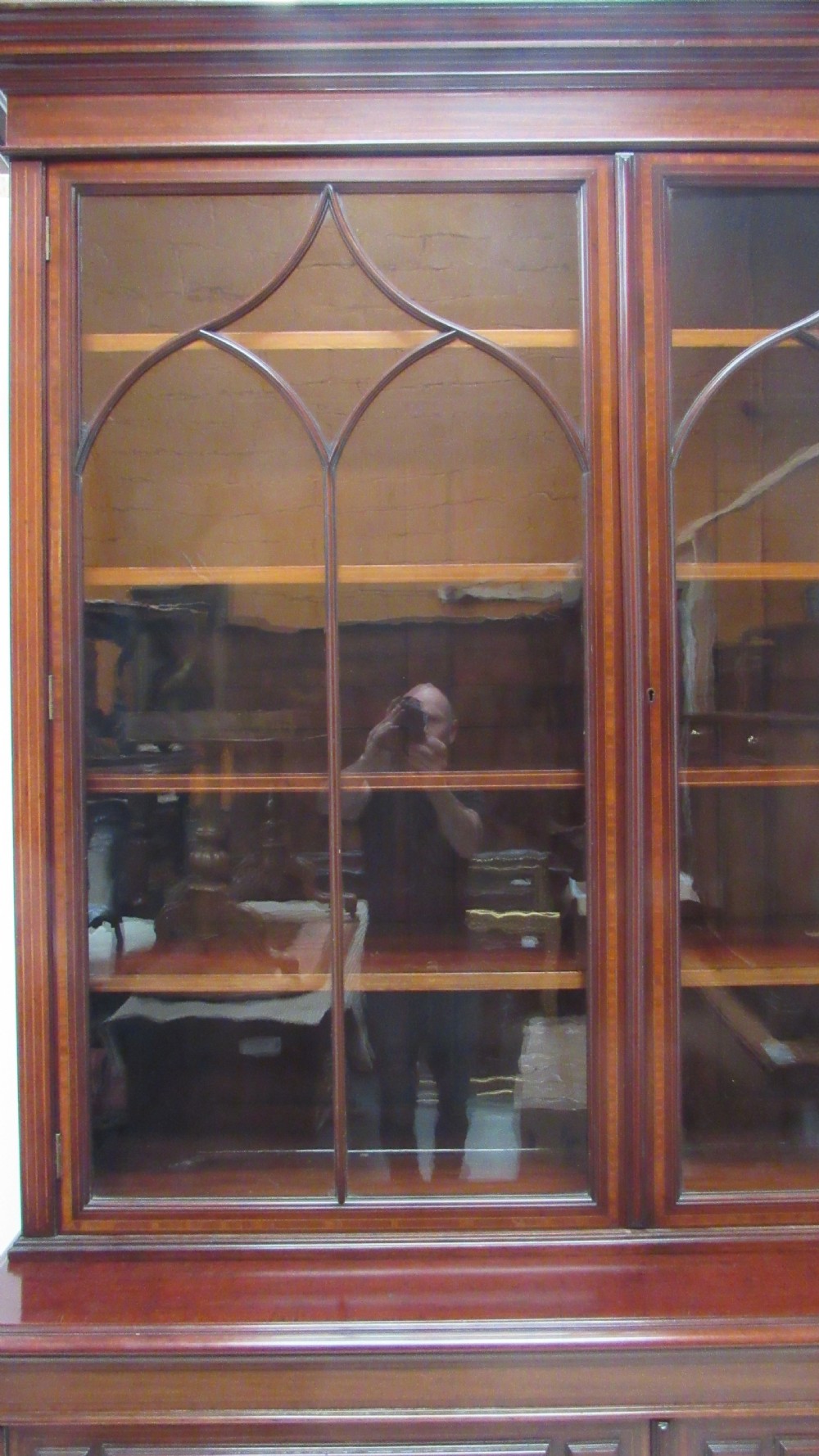 Superb 19thc library bookcase  View XV