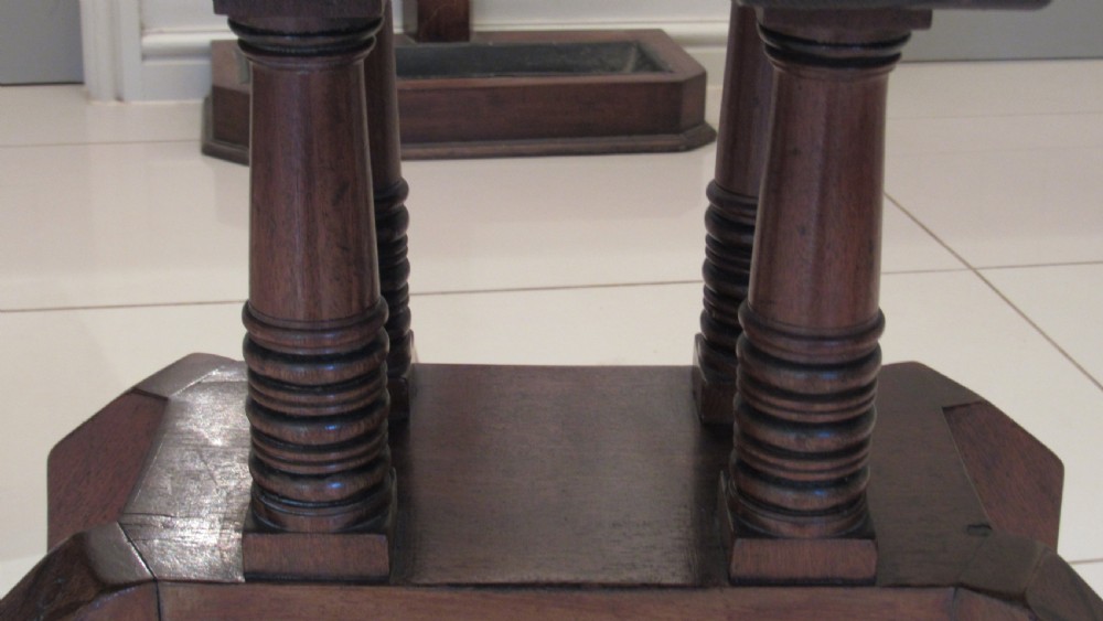 Wonderful pair of Georgian mahogany card tables View VIII