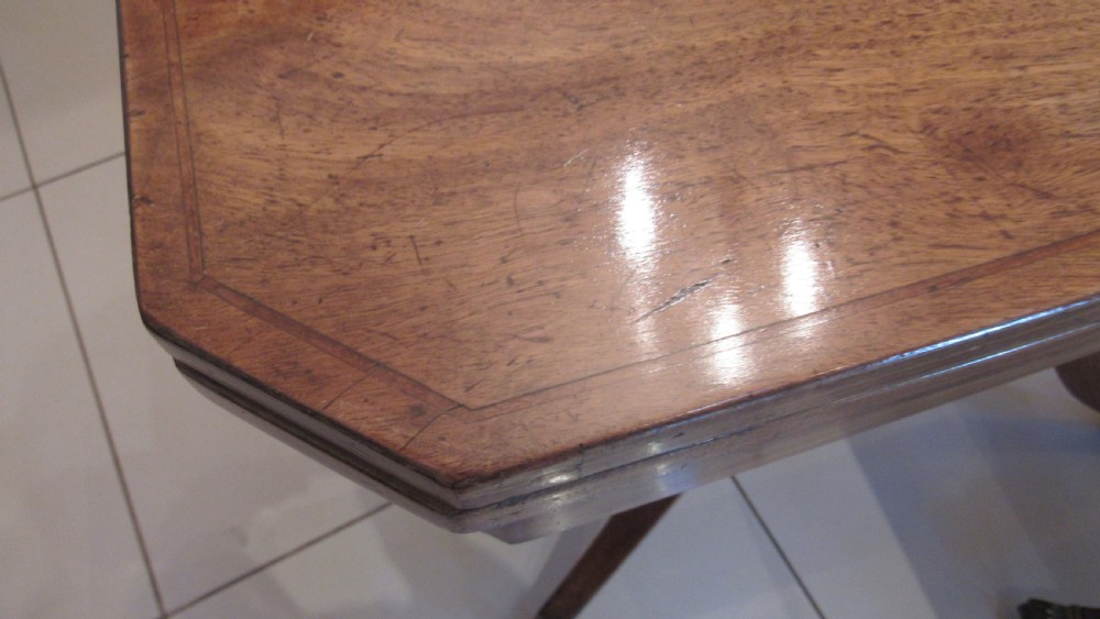 Wonderful pair of Georgian mahogany card tables View XVII