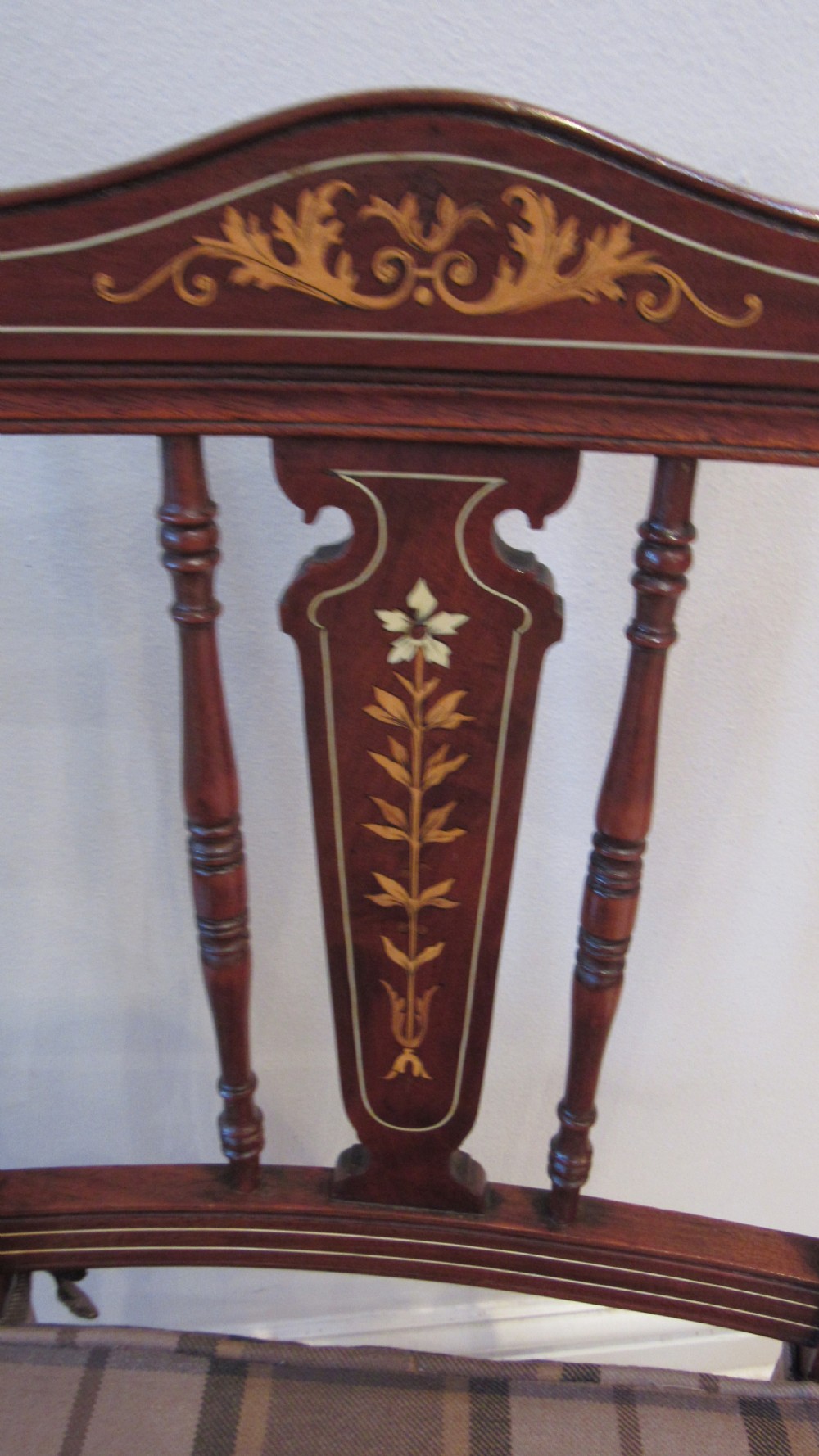 Superb pair of inlaid chairs View II