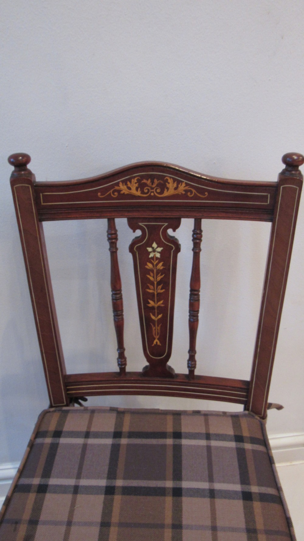 Superb pair of inlaid chairs View III