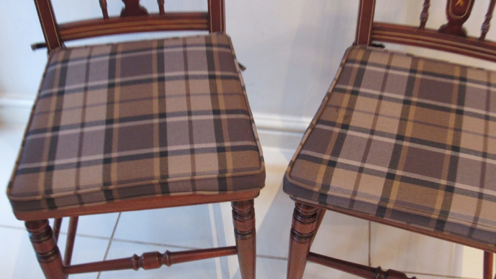 Superb pair of inlaid chairs View VIII