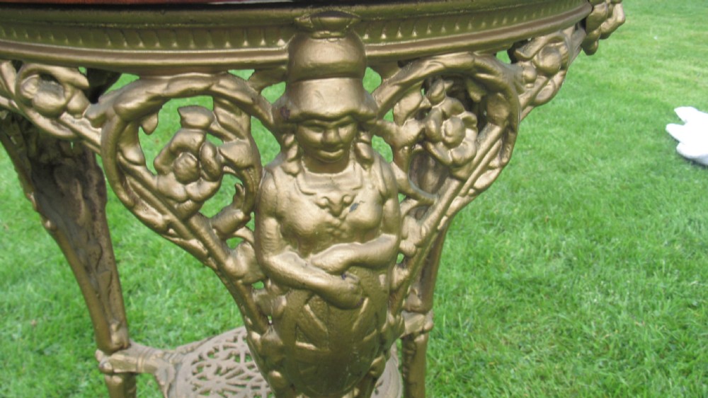 19th c garden table View IX