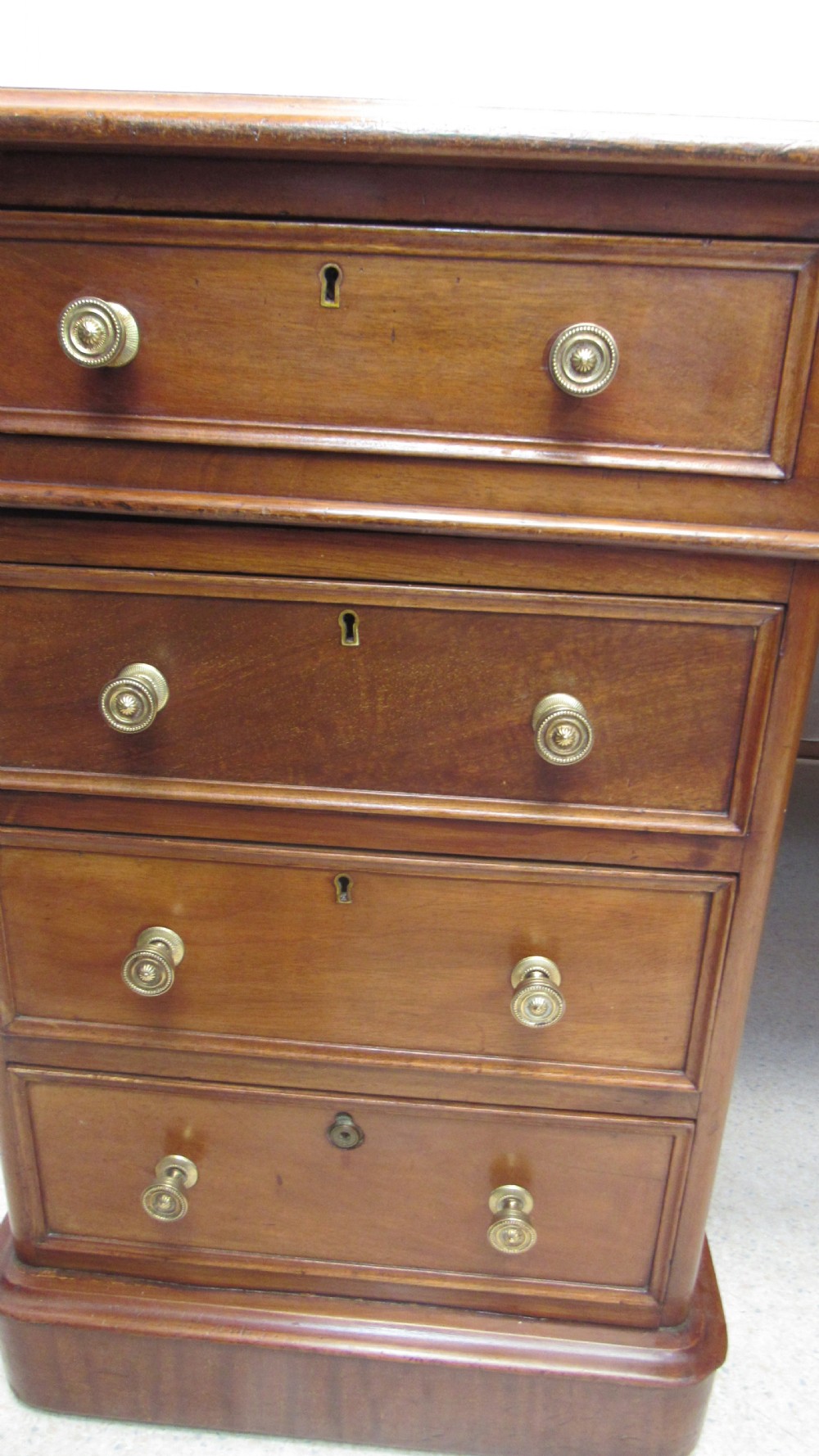 Superb large Victorian partners desk View IX