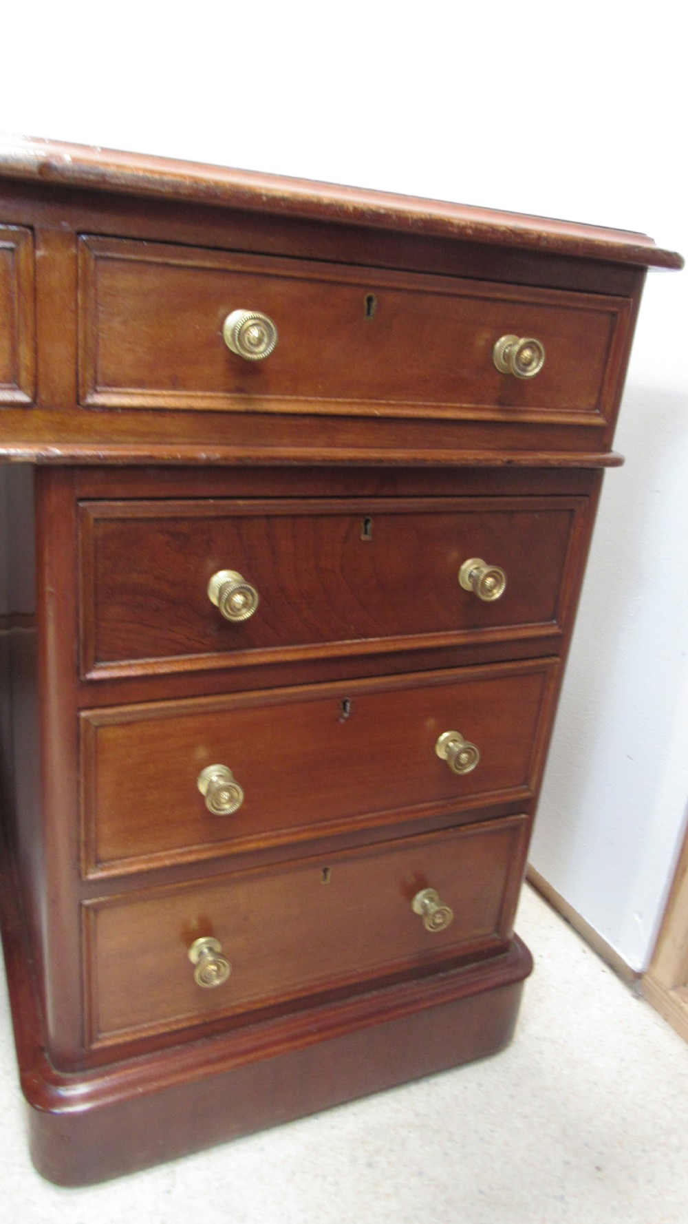 Superb large Victorian partners desk View X
