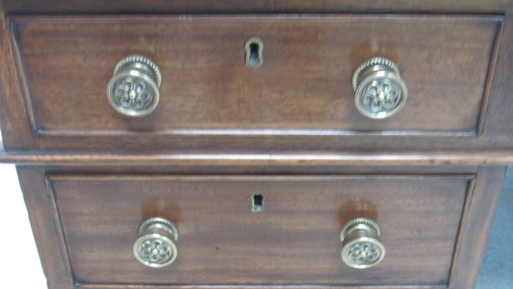 Beautiful Victorian mahogany pedestal desk  View XV