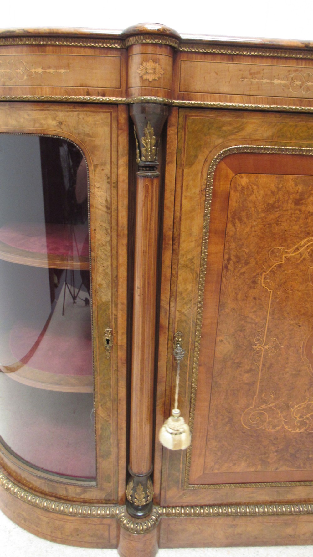 Wonderful quality walnut credenza View VI