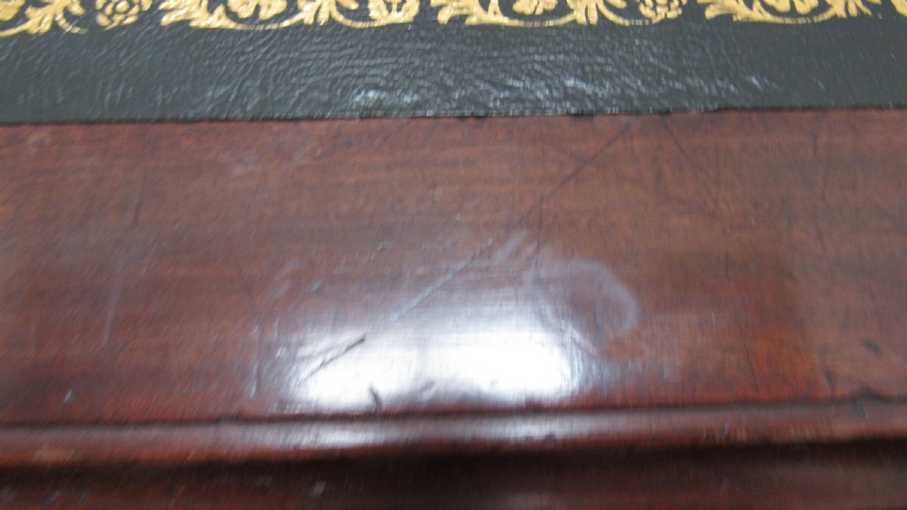 Wonderful Victorian mahogany pedestal desk View XVII