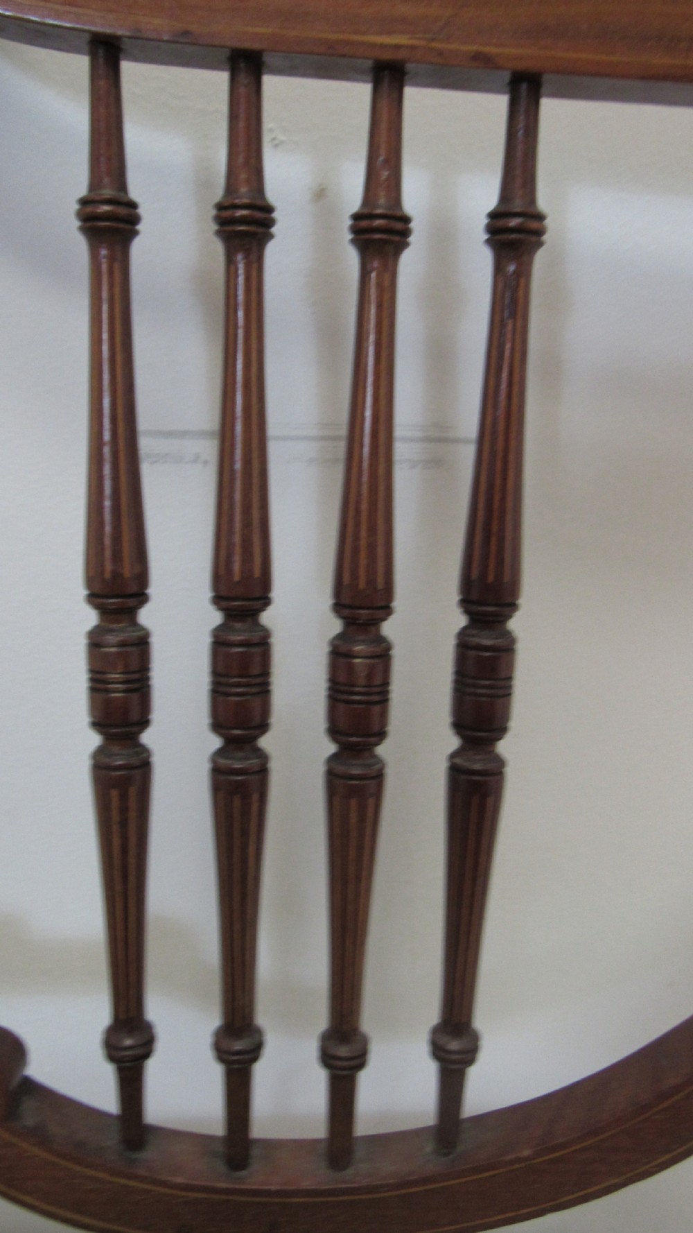 Pretty Edwardian inlaid settee  View III
