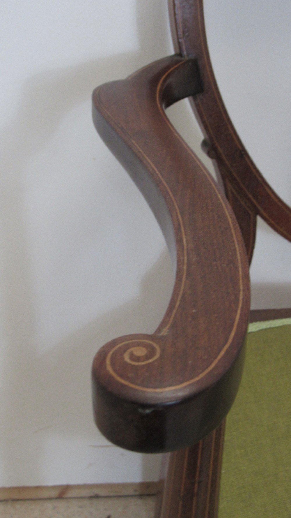 Pretty Edwardian inlaid settee  View VIII