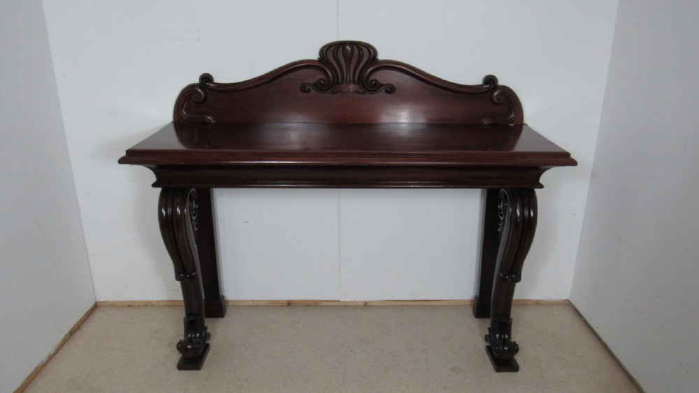 A wonderful mahogany console side table  View II