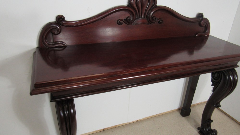 A wonderful mahogany console side table  View III