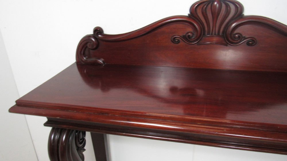 A wonderful mahogany console side table  View VII