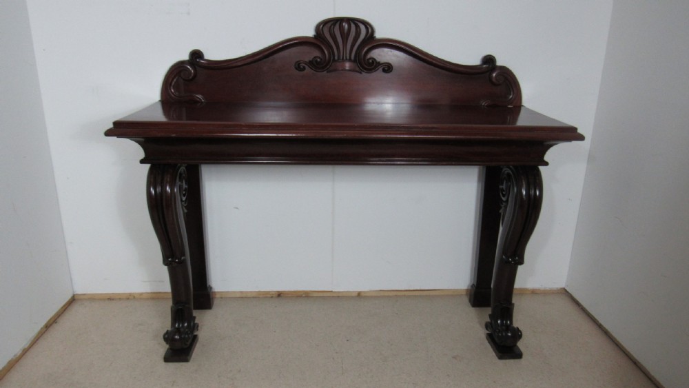 A wonderful mahogany console side table  View IX