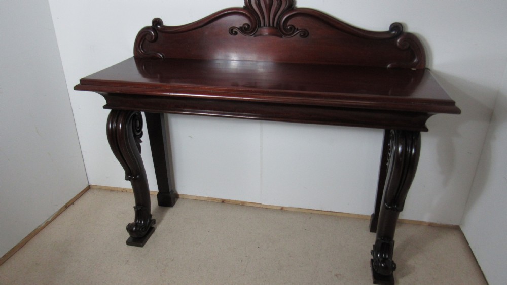 A wonderful mahogany console side table  View X