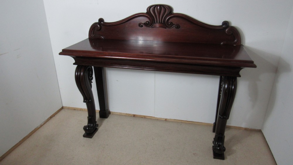 A wonderful mahogany console side table  View XI