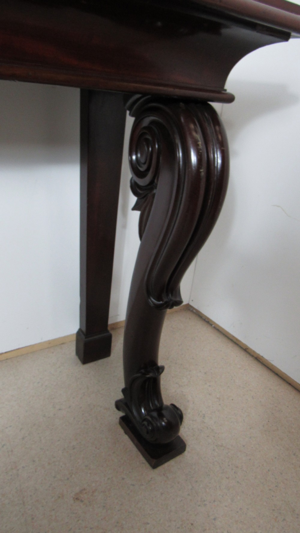 A wonderful mahogany console side table  View XIV