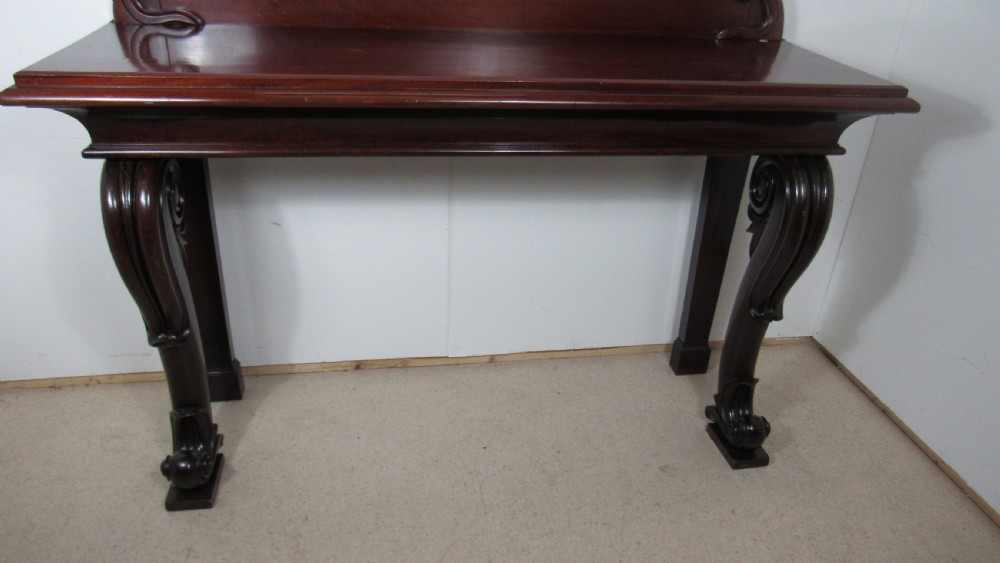 A wonderful mahogany console side table  View XV
