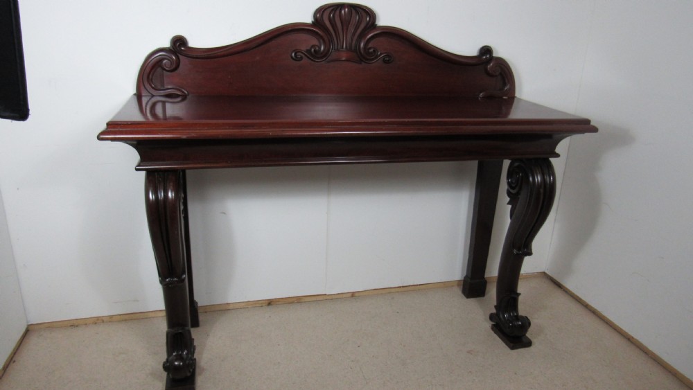 A wonderful mahogany console side table  View XVI