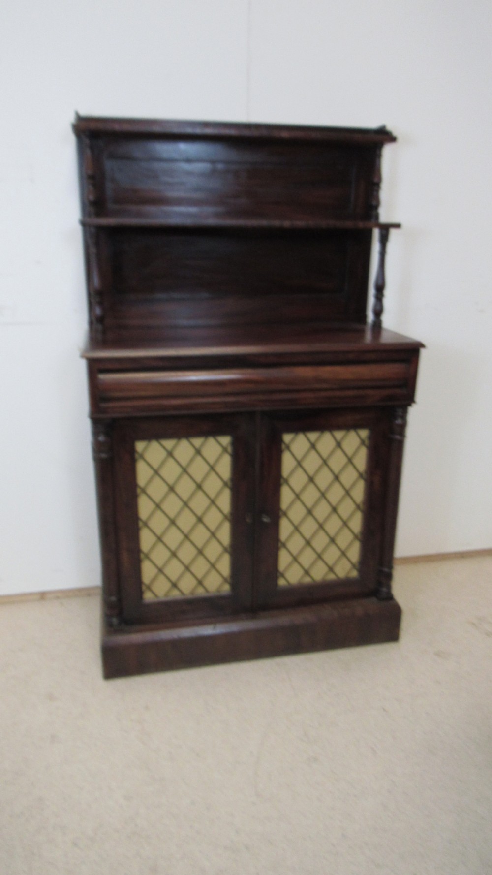 A lovely small mahogany side cabinet View VI