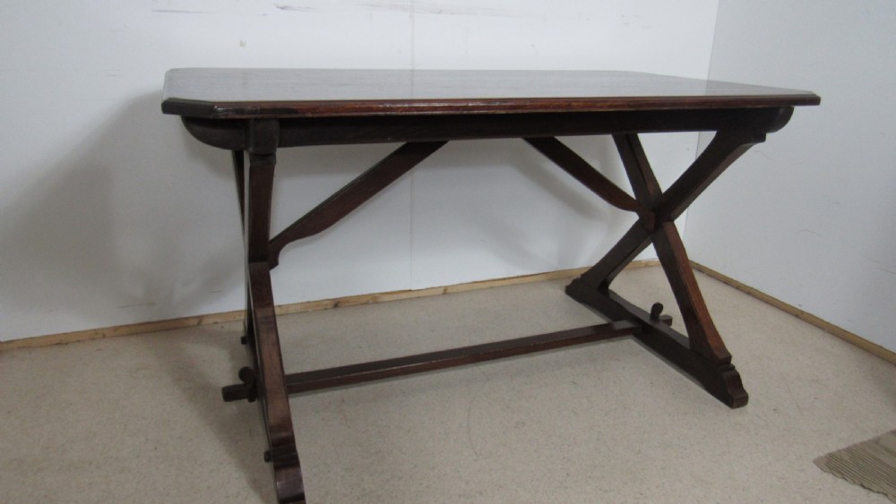 Wonderful arts and crafts refectory  table 