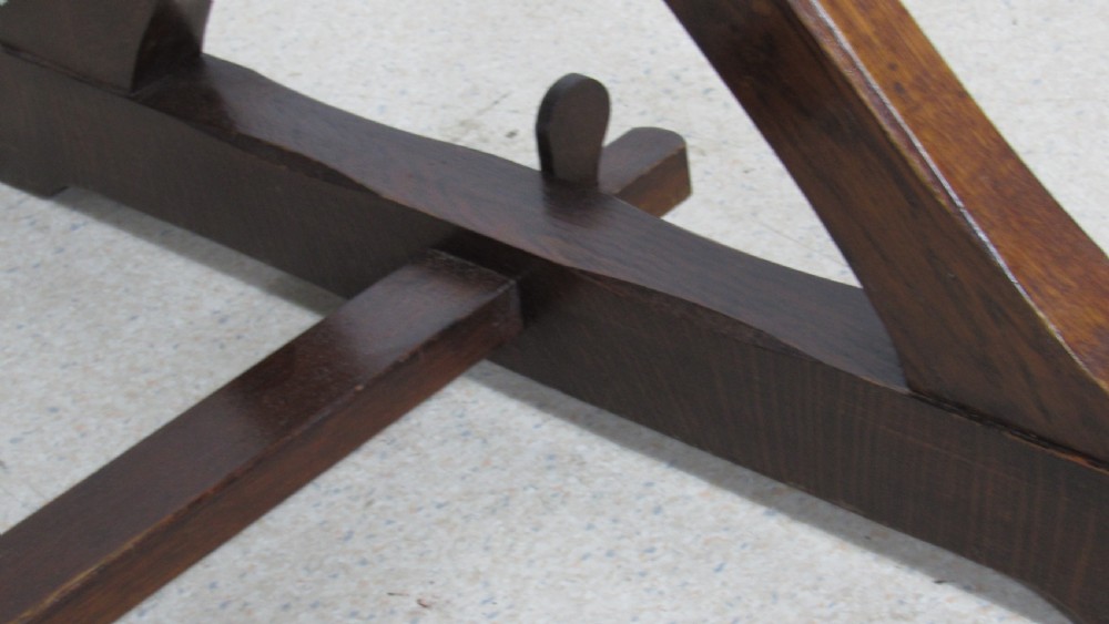 Wonderful arts and crafts refectory  table  View VII