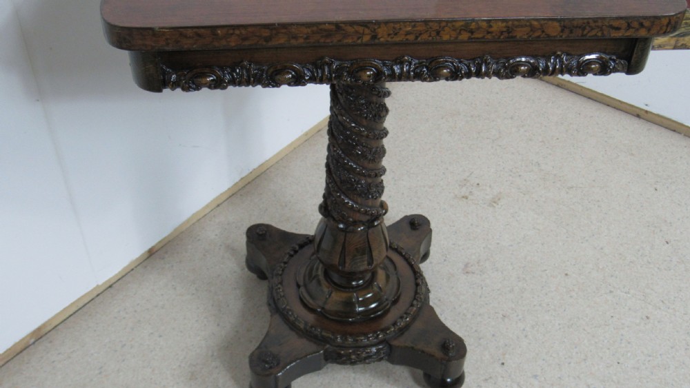 Superb William IV side table  View XV