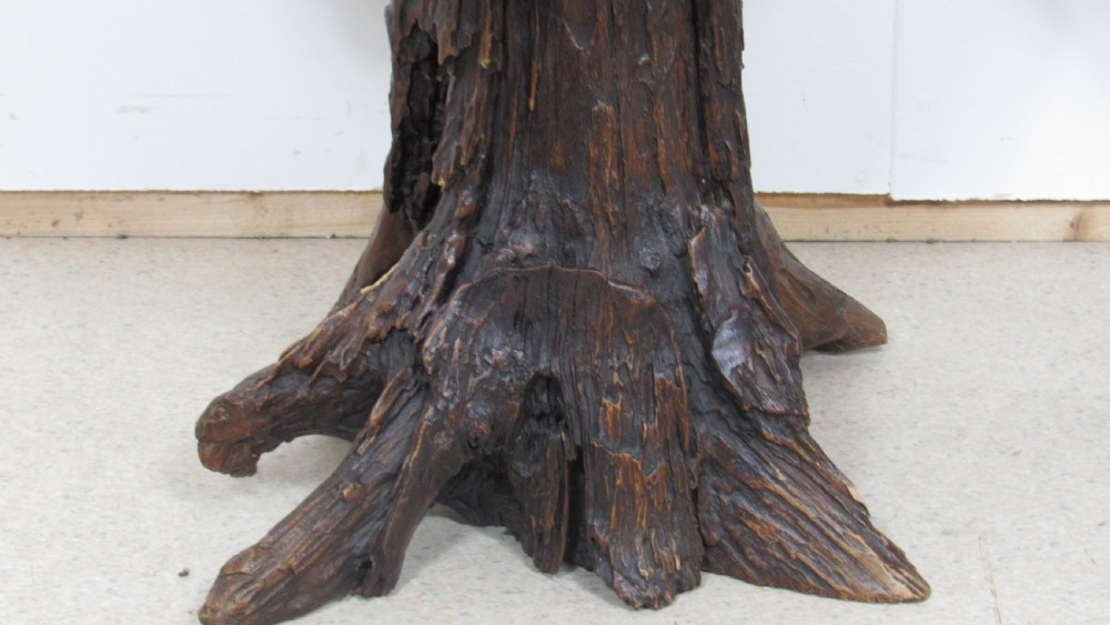 Unusual and rare pair of tree occasional tables View II