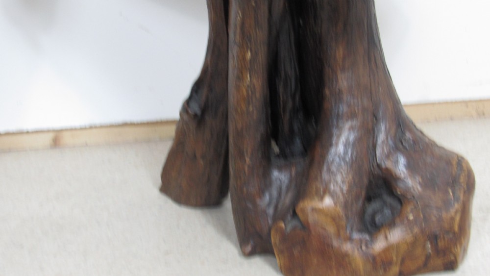 Unusual and rare pair of tree occasional tables View IV