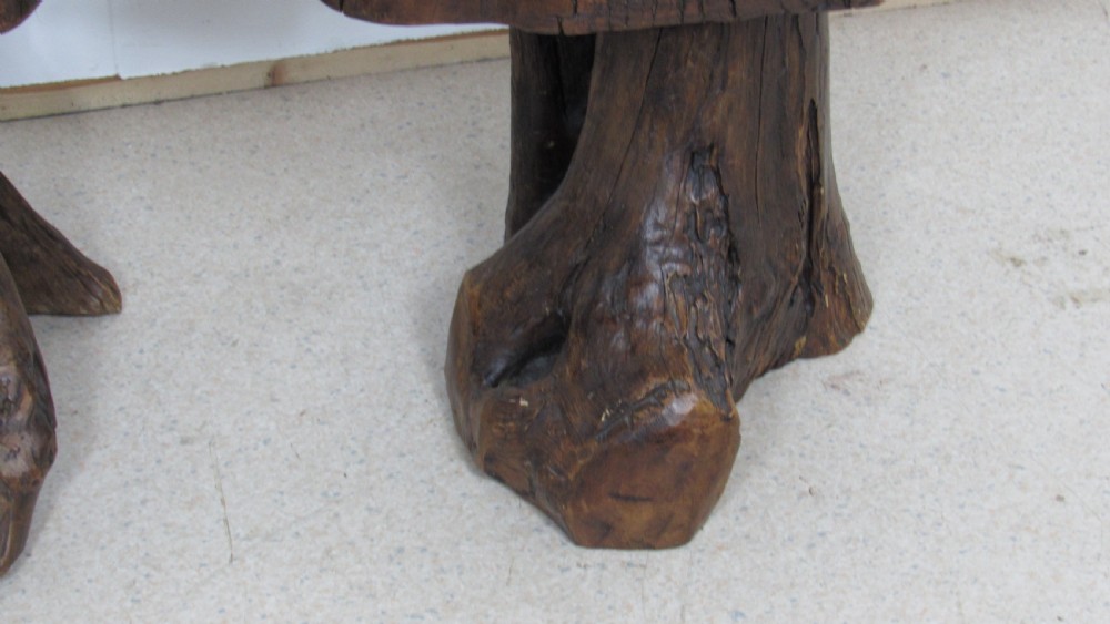 Unusual and rare pair of tree occasional tables View XVI