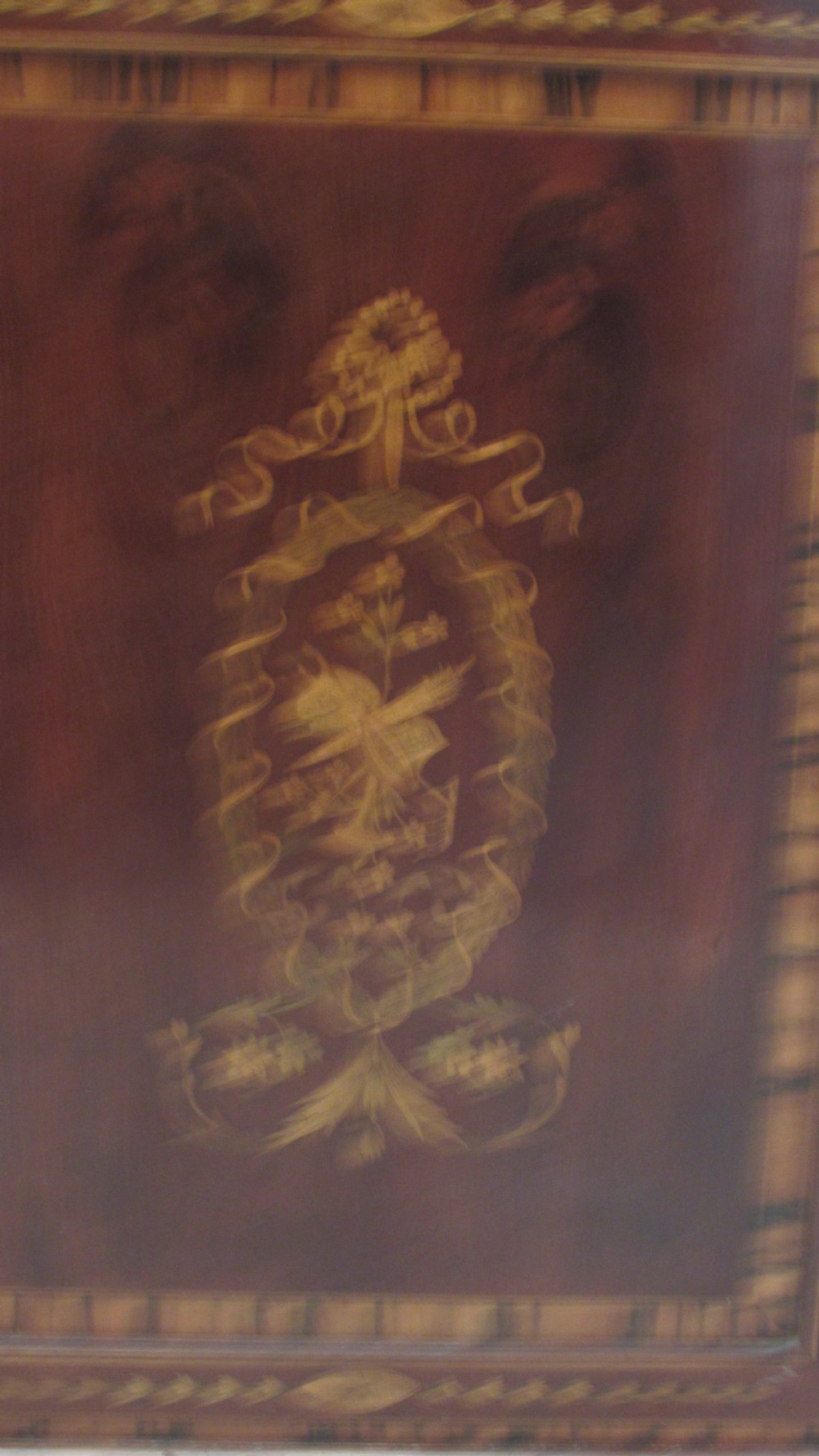 Superb  Georgian marquetry  library bookcase  View IV