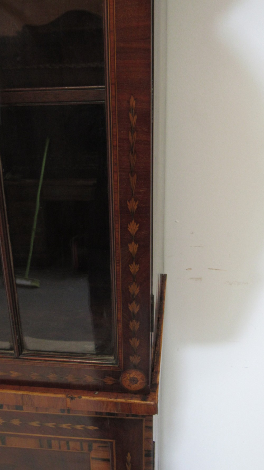 Superb  Georgian marquetry  library bookcase  View XV