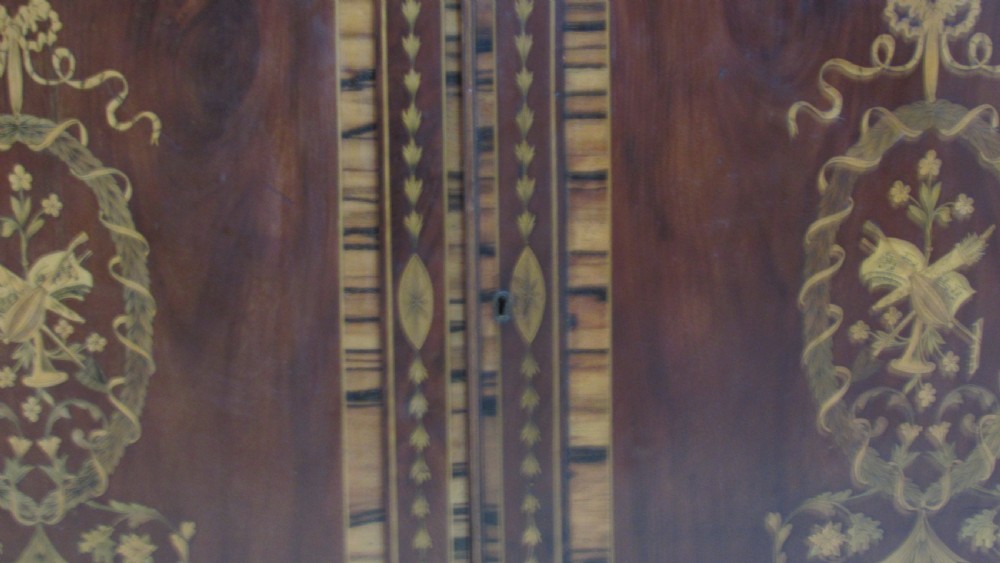 Superb  Georgian marquetry  library bookcase  View XX
