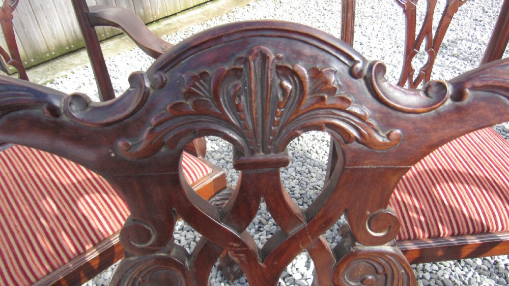 A wonderful set of 8 Chippendale dining chairs View XVI