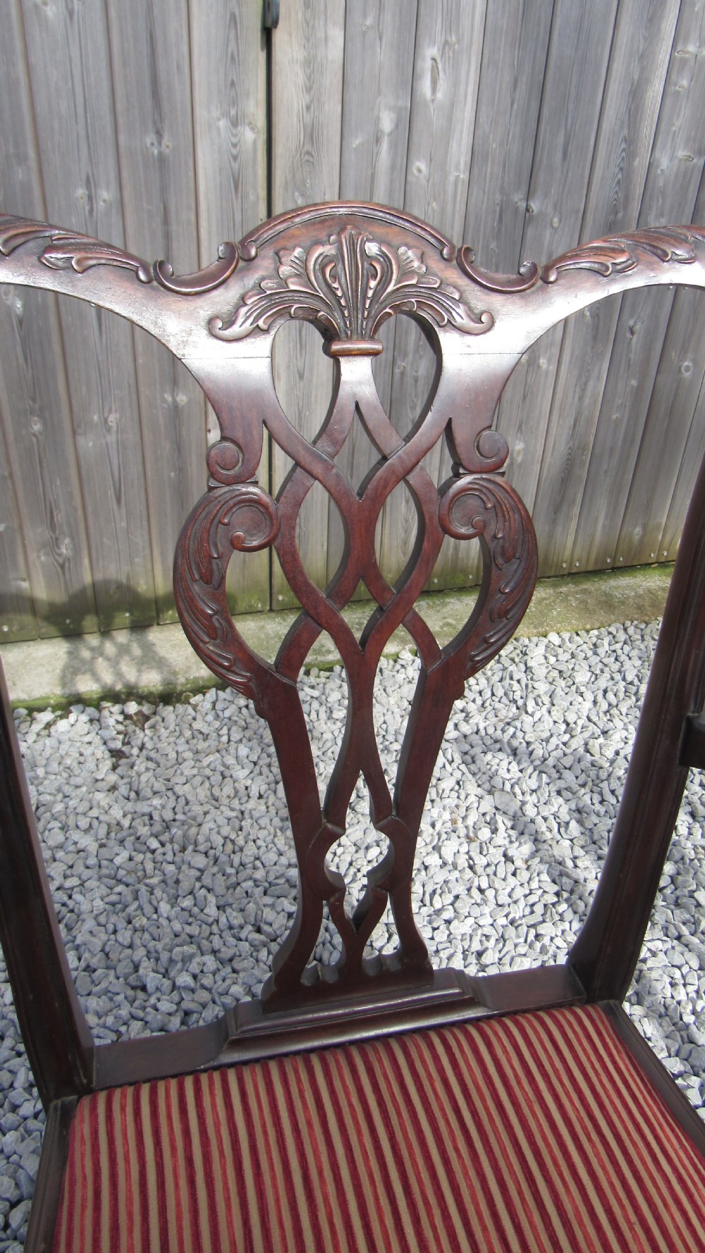 A wonderful set of 8 Chippendale dining chairs View XIX