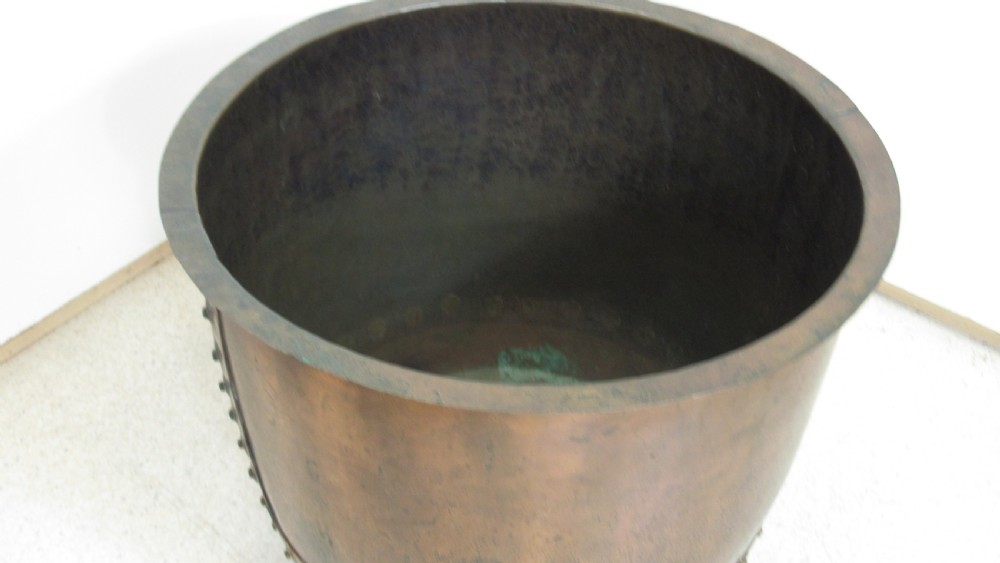 Victorian large copper circular pot ideal for logs View VII