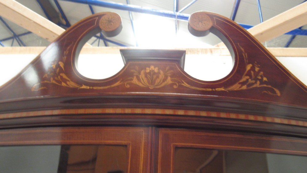Fabulous inlaid secretaire display cabinet View IV
