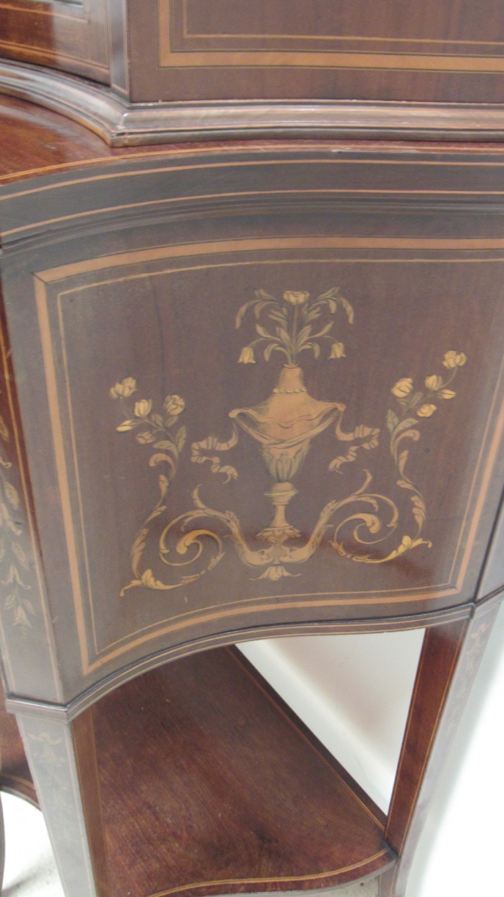 Fabulous inlaid secretaire display cabinet View VIII