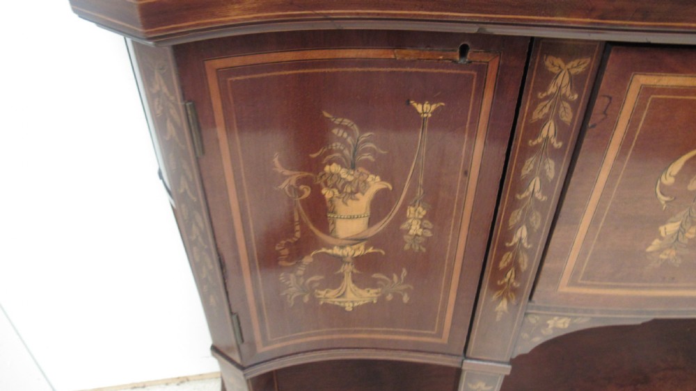 Fabulous inlaid secretaire display cabinet View XV