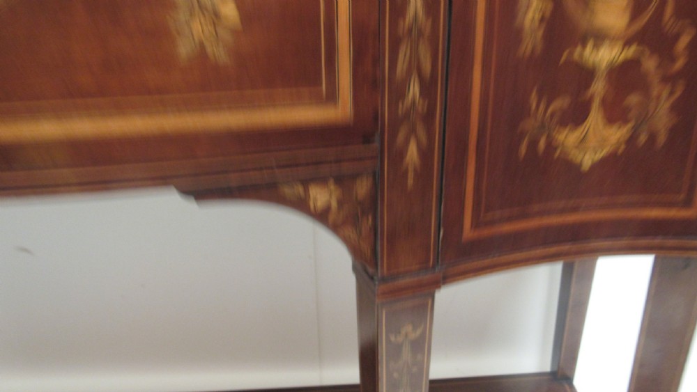 Fabulous inlaid secretaire display cabinet View XVII