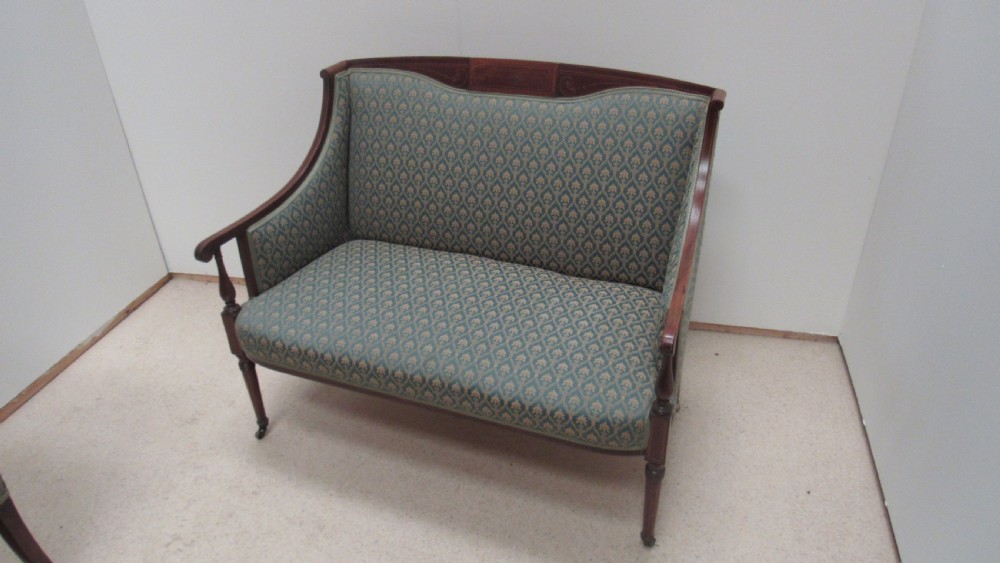 Edwardian mahogany  inlaid  suite View IV