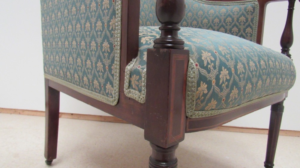 Edwardian mahogany  inlaid  suite View XIX