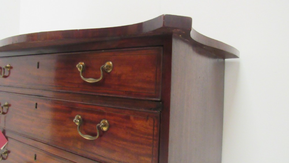 Georgian serpentine chest  View XIII